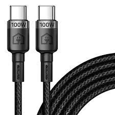 【出清】Home Planet Type-C-Type-C PD 100W 快充編織傳輸線-黑色 × 2m × 2條